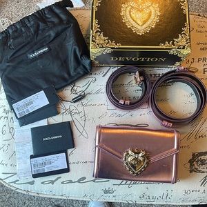Dolce&Gabbana Devotion Leather Belt Bag